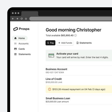 Prospa redesign